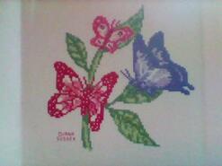 Cross stitch square for Amina M's quilt