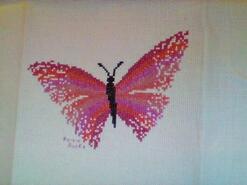 Cross stitch square for Amina M's quilt