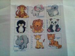 Cross stitch square for Noah D's quilt