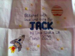 Cross stitch square for Jack C's quilt