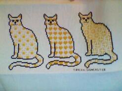 Cross stitch square for Tiegan G's quilt