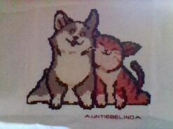 Cross stitch square for Tiegan G's quilt
