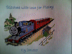 Cross stitch square for Finley G's quilt