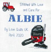 Cross stitch square for Albie T's quilt