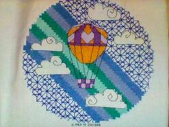 Cross stitch square for Albie T's quilt