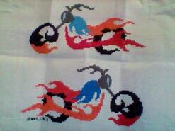Cross stitch square for Albie T's quilt