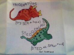 Cross stitch square for Tommy P's quilt