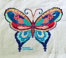Cross stitch square for Anaya Z's quilt