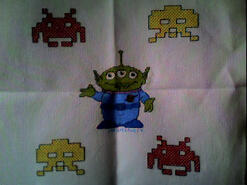 Cross stitch square for Leon's quilt