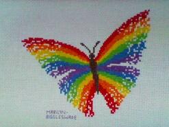 Cross stitch square for A's quilt