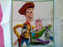 Cross stitch square for Betsie E's quilt