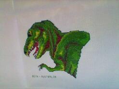 Cross stitch square for Ibby B's quilt