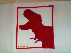 Cross stitch square for Ibby B's quilt