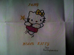 Cross stitch square for Talia F's quilt