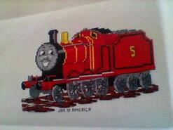 Cross stitch square for James M's quilt