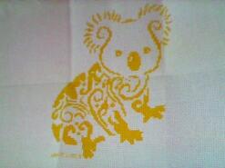 Cross stitch square for Leah-Marie's quilt