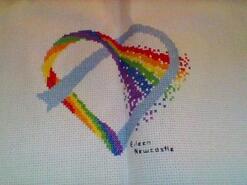 Cross stitch square for Jodi C's quilt