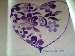 Cross stitch square for Jodi C's quilt