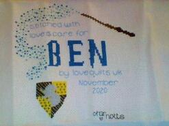 Cross stitch square for Ben M's quilt