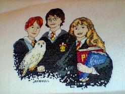 Cross stitch square for Ben M's quilt