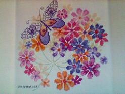 Cross stitch square for Freya T's quilt
