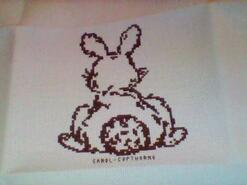 Cross stitch square for Leoni D's quilt