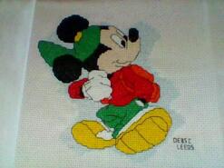 Cross stitch square for Kearyn A's quilt
