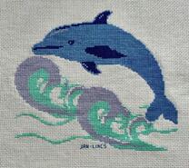 Cross stitch square for Teddie D's quilt