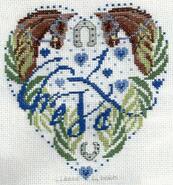 Cross stitch square for Lina S's quilt