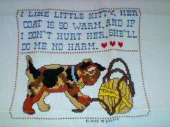 Cross stitch square for Emily M 's quilt