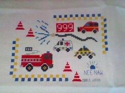 Cross stitch square for Emily M 's quilt