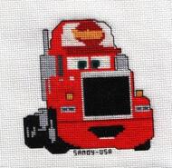 Cross stitch square for Owain's quilt