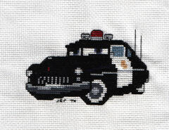 Cross stitch square for Owain's quilt