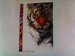 Cross stitch square for Scarlett M's quilt