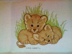 Cross stitch square for Scarlett M's quilt