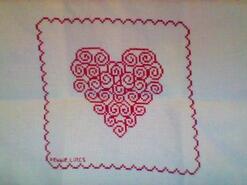 Cross stitch square for Phoebe A's quilt