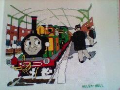 Cross stitch square for Thomas S's quilt