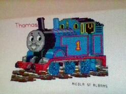Cross stitch square for Thomas S's quilt