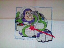 Cross stitch square for Alexander P's quilt