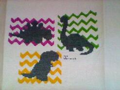 Cross stitch square for Mya W's quilt
