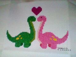 Cross stitch square for Mya W's quilt