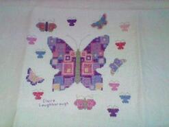 Cross stitch square for Ruby-Louisa's quilt