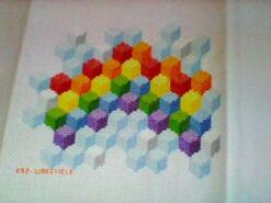 Cross stitch square for Dannii H's quilt