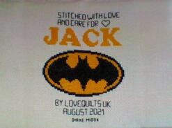 Cross stitch square for Jack B's quilt