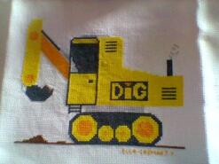 Cross stitch square for Dade H's quilt