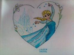 Cross stitch square for Chloe G's quilt