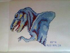 Cross stitch square for Harry P's quilt