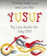 Cross stitch square for Yusuf K's quilt