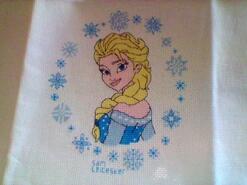 Cross stitch square for Savanagh's quilt