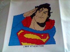Cross stitch square for Oliver D's quilt
